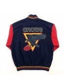 Adelaide Crows Blue and Red Varsity Wool Jacket Adelaide Crows Blue and Red Varsity Wool Jacket