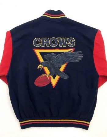 Adelaide Crows Blue and Red Varsity Wool Jacket