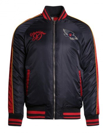 Adelaide Crows Collegiate Navy Bomber Full-Zip Jacket