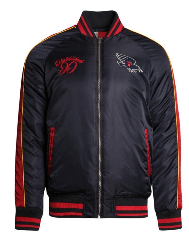 Adelaide Crows Collegiate Navy Bomber Full-Zip Jacket