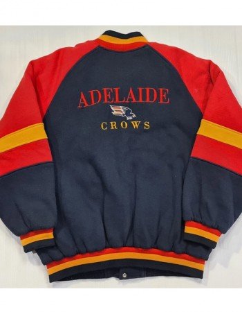 Adelaide Crows Navy and Red Varsity Wool Jacket