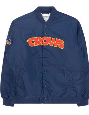 Adelaide Crows Navy Bomber Full-Snap Jacket