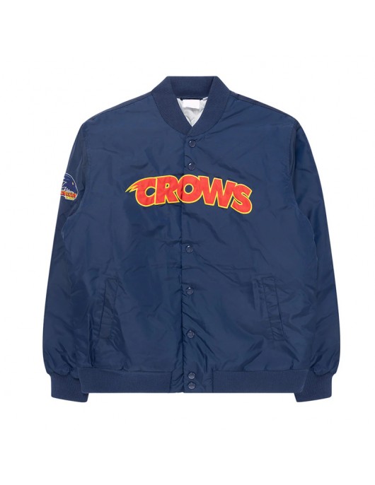 Adelaide Crows Navy Bomber Full-Snap Jacket