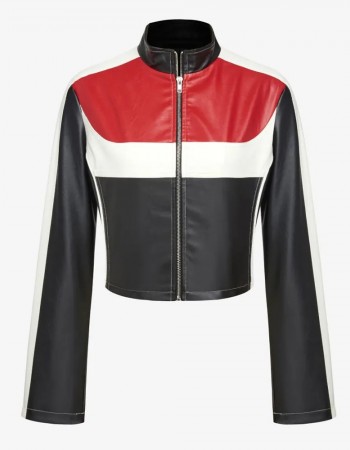 Adéla Jergová Pop Star Academy Leather Jacket
