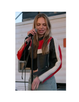 Adéla Jergová Pop Star Academy Leather Jacket