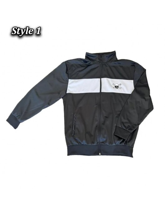 AEW Revolution CM Punk Full-Zip Black Fleece Jacket