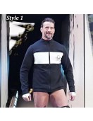 AEW Revolution CM Punk Full-Zip Black Fleece Jacket