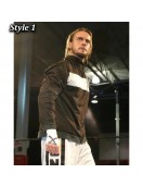 AEW Revolution CM Punk Full-Zip Black Fleece Jacket