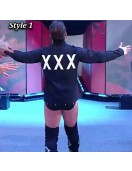 AEW Revolution CM Punk Full-Zip Black Fleece Jacket