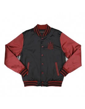 Alabama A&amp;M Black and Maroon Baseball Jacket