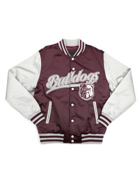 Alabama A&amp;M Bulldogs Maroon and Light Gray Jacket