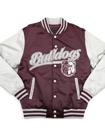 Alabama A&M Bulldogs Maroon and Light Gray Jacket