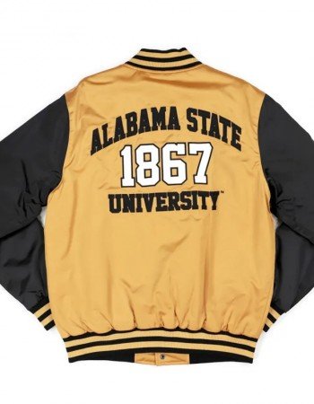 Alabama State Gold and Black Baseball Jacket