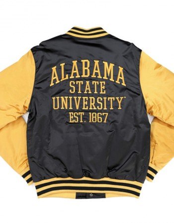 Alabama State Hornets Black and Gold Jacket