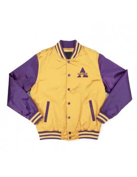 Alcorn State Gold and Purple Baseball Jacket