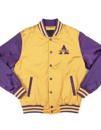 Alcorn State Gold and Purple Baseball Jacket