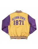 Alcorn State Gold and Purple Baseball Jacket