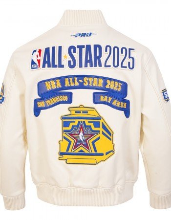 All Star 2025 Men's Eggshell Leather Jacket