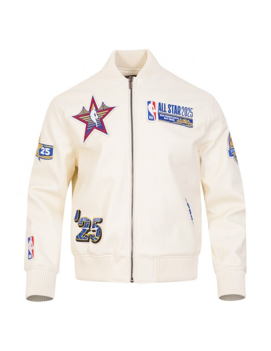All Star 2025 Men's Eggshell Leather Jacket All Star 2025 Men's Eggshell Leather Jacket