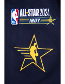 All Star Game 2024 Men's Wool Varsity Jacket Midnight Navy Royal