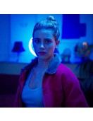 American Sweatshop Daisy Moriarty Bomber Cotton Red Jacket