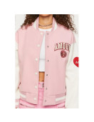 Amour Paris Pink Varsity Jacket