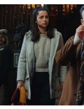 Ana De Armas Knives Out Wool Coat
