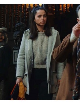 Ana De Armas Knives Out Wool Coat