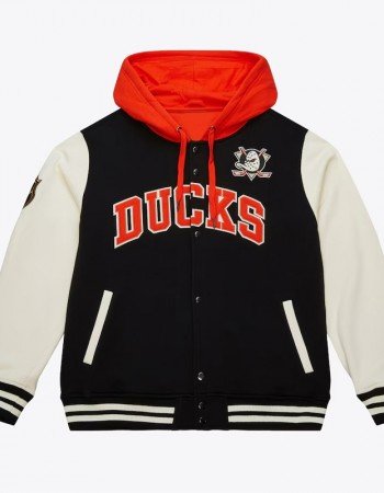 Anaheim Ducks Rinkside Varsity Fleece Jacket