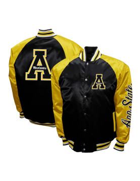 Appalachian State Mountaineers The Game Black Satin Jacket