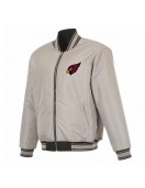 Arizona Cardinals Black/Gray Full-Zip Reversible Flight Jacket