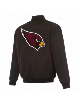 Arizona Cardinals Black/Gray Full-Zip Reversible Flight Jacket