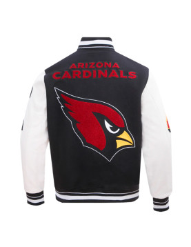 Arizona Cardinals Mashup Rib Varsity Wool/Leather Jacket