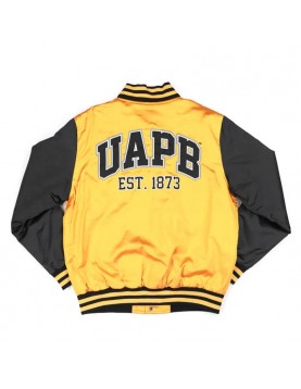 Arkansas Pine Bluff Gold and Black Baseball Jacket