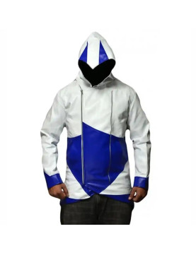 Assassins Creed Leather Hoodie Jacket