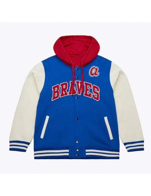 Atlanta Braves Sideline Varsity Fleece Jacket Atlanta Braves Sideline Varsity Fleece Jacket