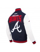 Atlanta Braves Team Badge Classic Rib Varsity Jacket