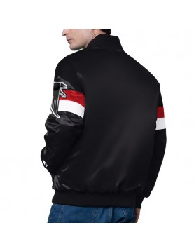 Atlanta Falcons Triple Option Varsity Satin Jacket