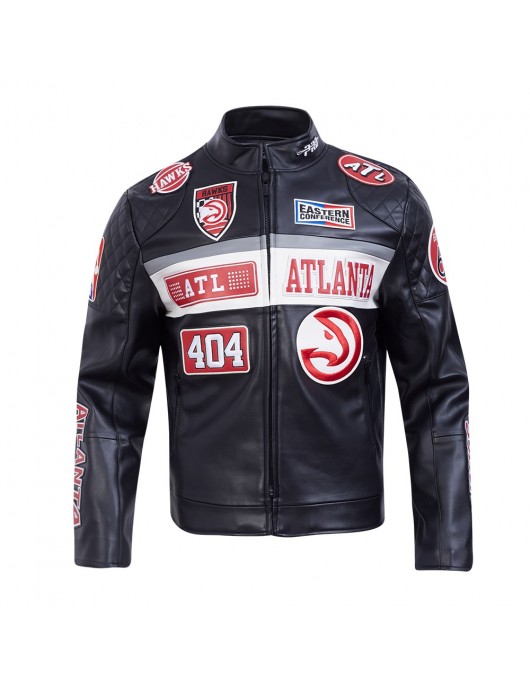 Atlanta Hawks Men's Moto Jacket