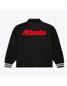 Atlanta Hawks Oversweep Black Varsity Wool Jacket