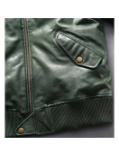 Avirex Ace of Spades Casual Bomber Leather Jacket
