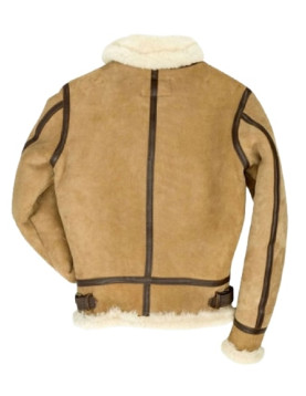 B3 Bomber Suede Leather Shearling Jacket