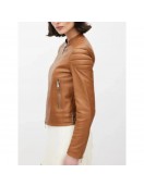 Ballard Season 1 Maggie Q Leather Jacket