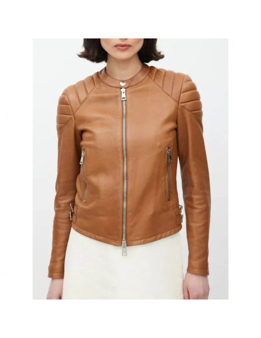 Ballard Season 1 Maggie Q Leather Jacket