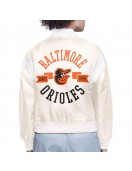 Baltimore Orioles Printed Logo Varsity Satin Jacket