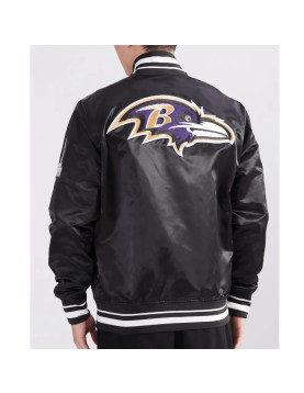 Baltimore Ravens Mashup Classic Rib Satin Jacket