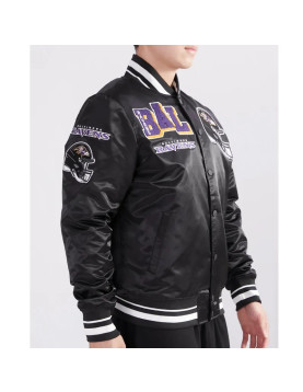 Baltimore Ravens Mashup Classic Rib Satin Jacket