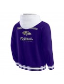 Baltimore Ravens Purple Hooded Cotton Jacket