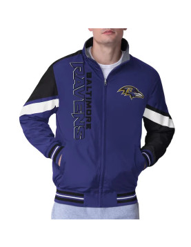 Baltimore Ravens Strong Arm Purple Full-Zip Jacket