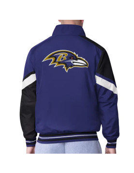 Baltimore Ravens Strong Arm Purple Full-Zip Jacket
